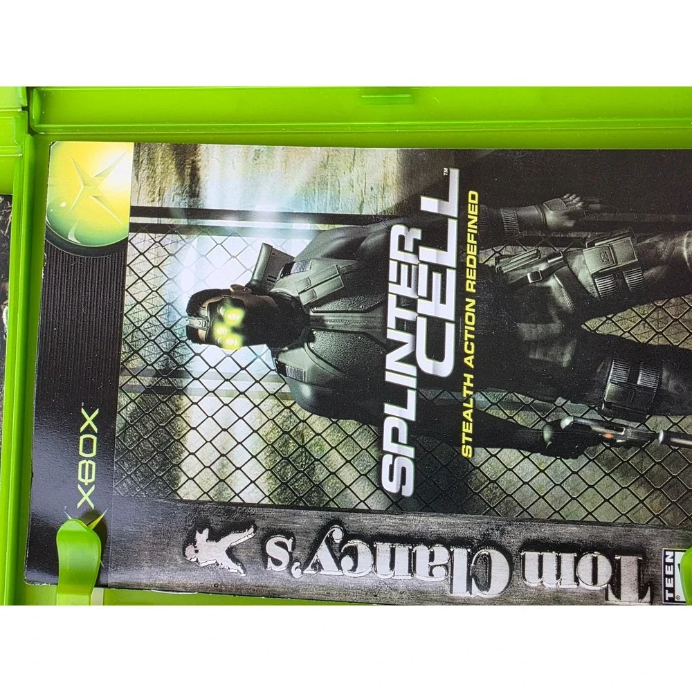 Tom Clancy Xbox Game Lot Ghost Recon 1 & 2 Rainbow Six 3 Splinter Cell‎ Bundle